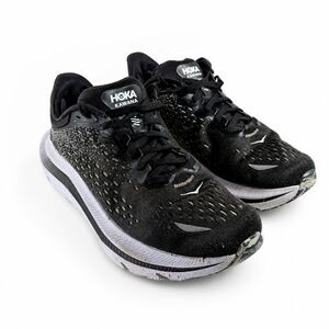 HOKA Kawana Men’s 8D Black White Comfort Running Walking Shoes